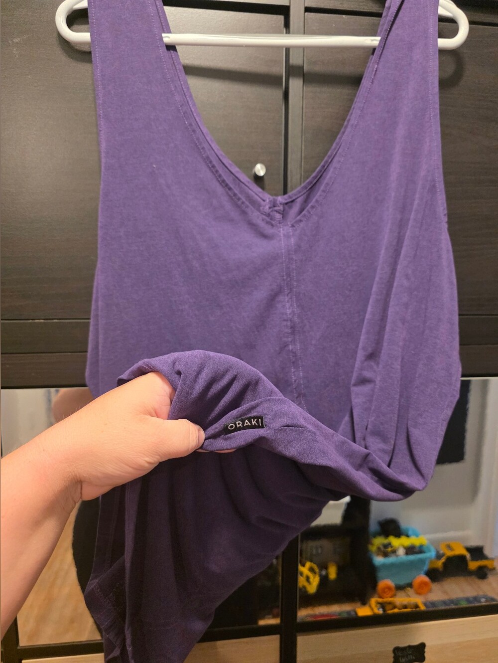Oraki Purple V-Neck Women’s Tank Top 3xl